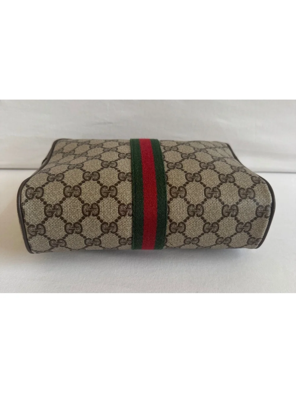 Gucci GG Supreme Web Sherry Line Pouch 89.01.012 Made in Italy